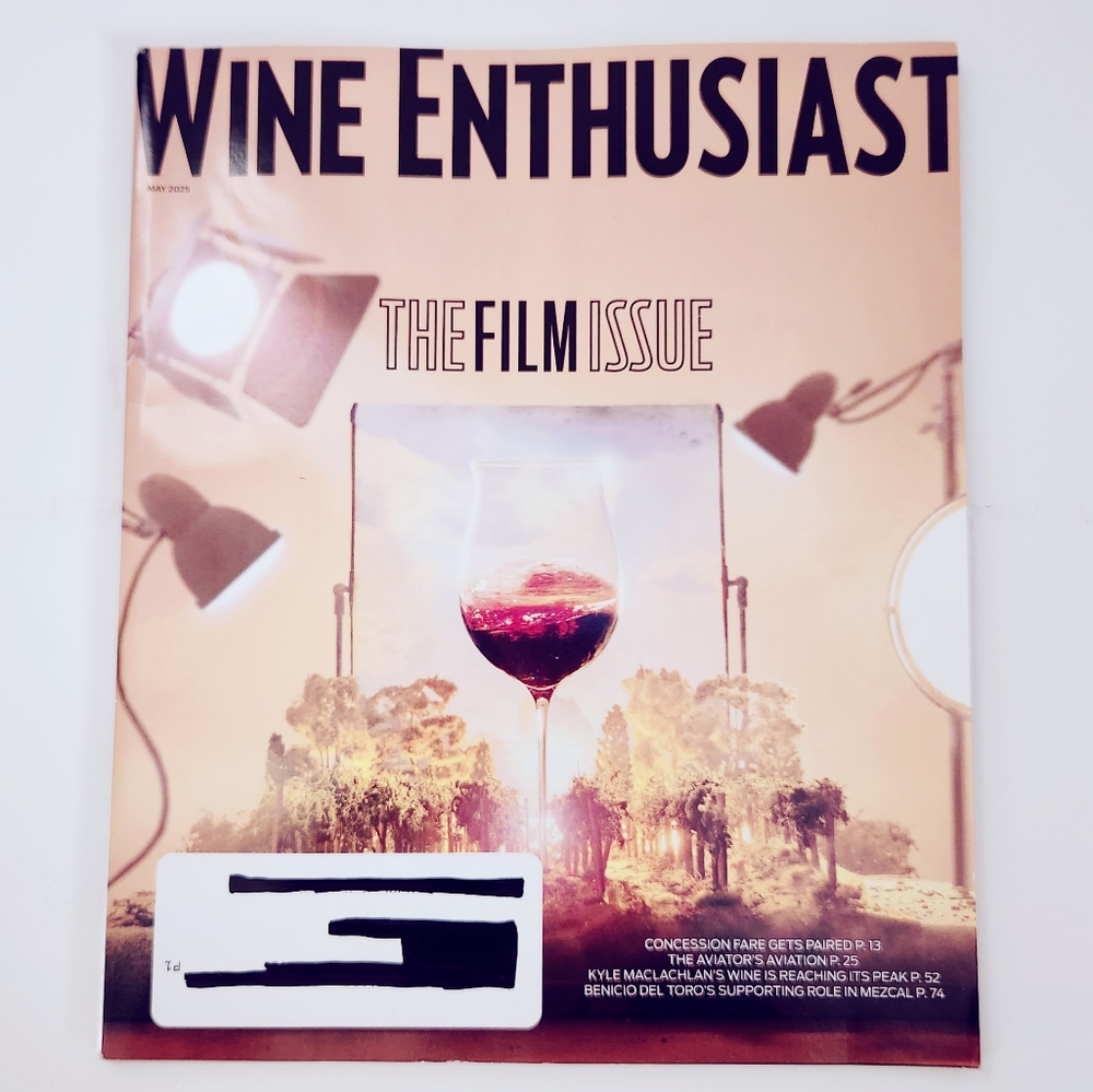 🍭7/$15 Wine Enthusiast Magazine May 2025 The Film Issue